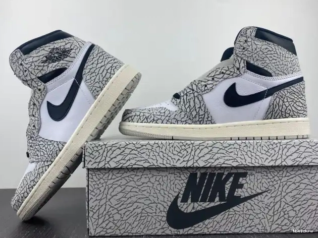 Rep TBK Cement White OG Air High 1 DZ5485-052 Jordan 0504